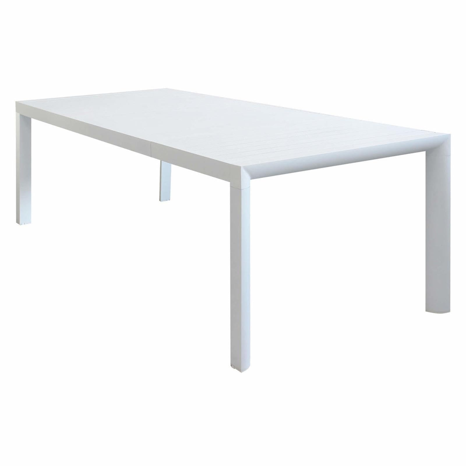Decor Space Tavolo allungabile Sydney in alluminio Bianco telescopico per esterno (225-300 cm/Tavolo)