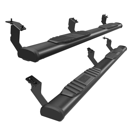 TAC Arrow Side Steps Running Boards Compatible with 2005-2023 Toyota Tacoma Double Cab Truck Pickup 5” Aluminum Texture Black Step Rails Nerf Bars Lightweight Off Road Accessories 2Pcs