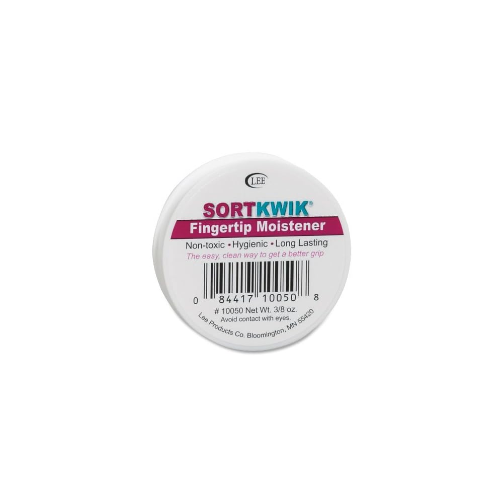 Lee 10050 Sortkwik Fingertip Moisteners, Pink, 3/8 Ounce (1 Pack)