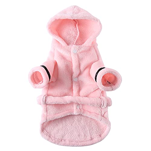 Petyoung Pet Bathrobe Dog Pajama Thickened Hooded Bathrobe Quick Drying