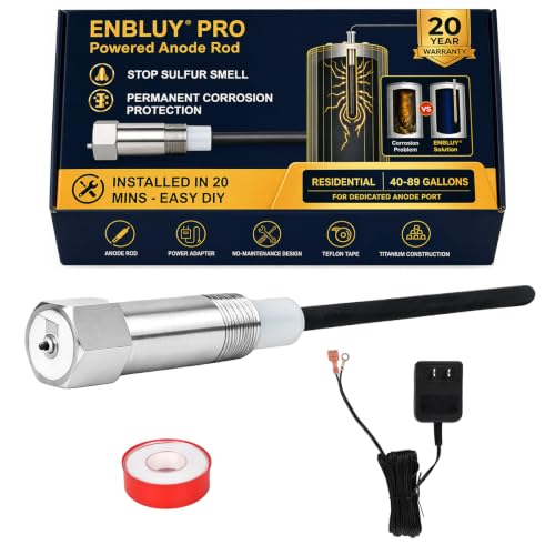 Enbluy Titanium Anode Rod for Water Heaters 40-89 Gal