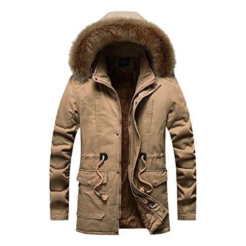 Veste d'hiver homme LSJS1929 avec doublure polaire chaude pour affronter le grand froid