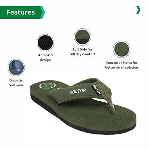 Image of ORTHO JOY Extra Soft Doctor Ortho Slippers for men /Comfortable Slippers for men
