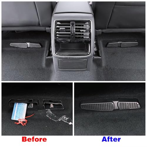 Grille climatisation auto compatible Q2 cache conduit air arrière 2016-2020 - 6