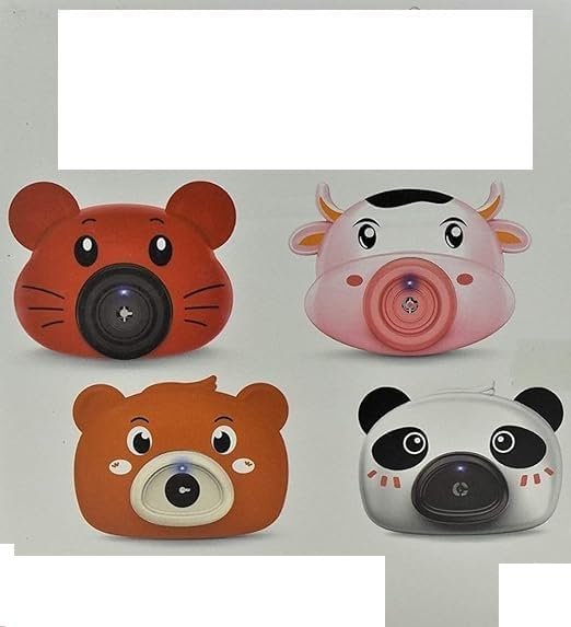 Latest Novelty Animal Theme Cute Bear Bubble Machine -Automatic Bubble Blower for Kids/Cute Camera Shape Machine with Extra Bubble Solution -One Pc