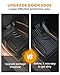 Floor Mats & Cargo Liner Fit for Jeep Wrangler JL 2018-2025 2026 4 Door Gas Only Sahara Rubicon with Subwoofer (Non JK/4XE/Hybrid) All-Weather Mats for 1st, 2nd Row and Trunk Full Set Car Floor Liners