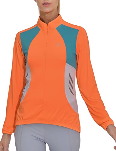 Image of Little Donkey Andy Women's Half Zip Breathable Cycling Vests Reflective Sleeveless Jerseys Shirts Golf 4 Rear Pockets