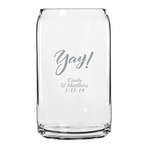 Vasos de vidrio para cerveza personalizados plateados - pack 144
