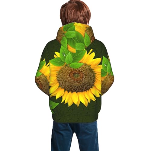 Sunflower Kid Hoodies Boys Sweatshirts Girls Pullover with Pocket4