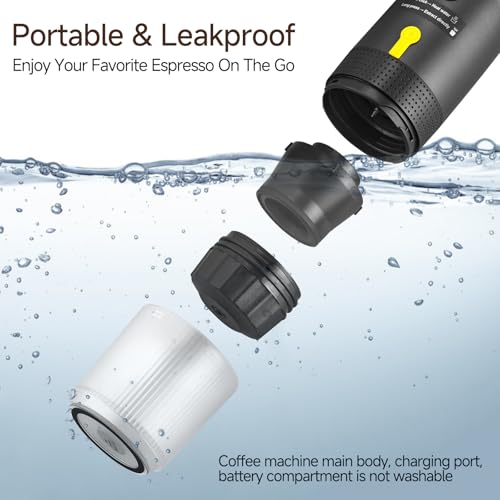 Diceaynico Portable Espresso Maker with Smart Anti-Dry Burn, 25Bar Self-Heating Electric Coffee Maker for Travel, RV, Office & Home - Image 5