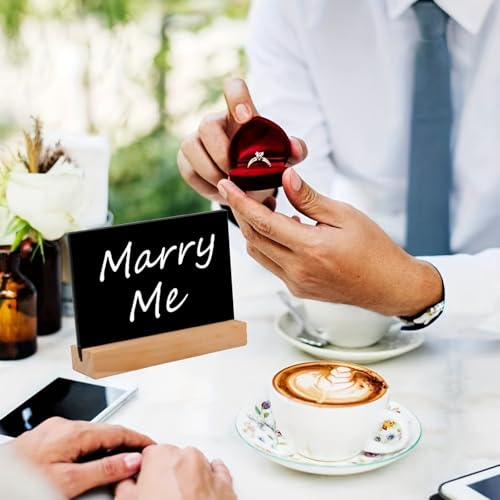 8 Stück Kreidetafel Klein, Mini Kreidetafel mit Ständer Kleine Tafel zum Beschriften Buffet Schilder Tischkarten für Hochzeit Party Geburtstag Bar Preisschilder Dekoration