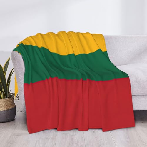 Couverture drapeau Lituanie EdWal en microfibre premium douce