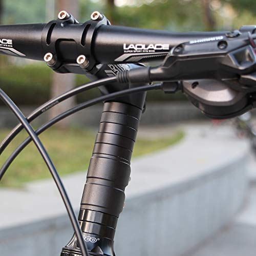 Kbrotech Bike Fork Stem Extender Bicycle Stem Riser Handlebar Stem Neck Riser with Hex Key for Mountain Bike, Road Bike, MTB (RED)