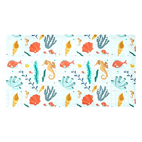 Tapis de bain antidérapant poisson corail pour protéger vos proches - 2
