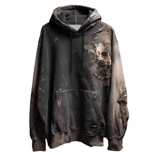 Manga pullover homme col rond sweat-shirt souple imprimé graphique