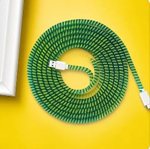 3PCS Spiral Charger Cable Cord Protector Universal Wrap Data Line Cable Winder Cord Organizer for iPhone Samsung Huawei Xiaomi,Style08