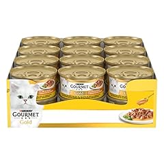 GOURMET Gold Delizie in Salsa Cibo Umido per Gatti Adulti Filettini con Pollo 24 Lattine da 85g