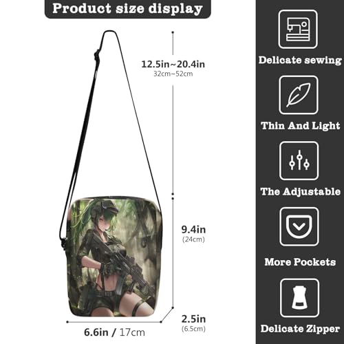 messenger bag shoulder bag men Cross Body Purses Adjustable Strap for Outdoor Daily Outdoor Daily- Army Camouflage3