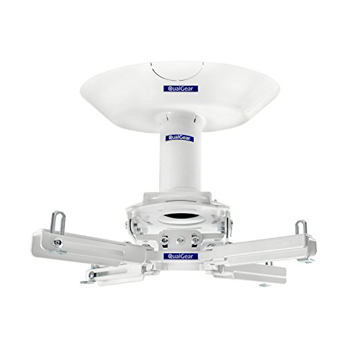 QualGear Pro-AV QG-KIT-CA-3IN-W Projector Mount Kit Accessory Single Joist Ceiling Adapter, 3" 1.5", White by QualGear - Used condition - US$89.07