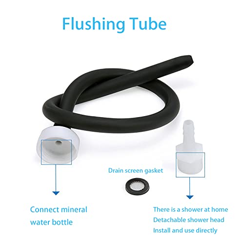 Miniatura 3 de Tubo De Enema De Ducha, Manguera De Enema De Silicona Accesorio De Enema Conveniente Para Mujeres Y Hombres Manguera De 50 Cm 150 Cm Negro