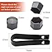 20PCS Lug Nut Covers - 2/3’‘ Wheel Nut Bolt Cover Caps, 17mm Hexagonal Lug Caps with Removal Tool, Wheel Bolt Dust Caps Compatible with Audi, Auto Rims Nut Exterior Protection, Grey