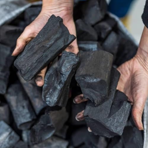 Image of Natural Wood Charcoal Cooking Coal for Smoking Food Barbeque-Grilling-Cooking-Broiling-Long Burning Coal for Home,Kitchen & Garden (Charchol-3kg)