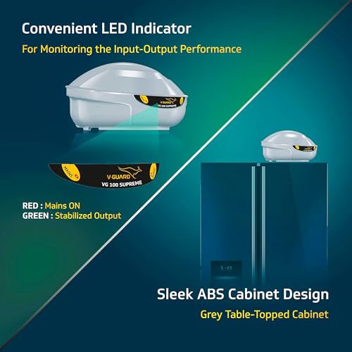 Image of V-Guard VG 100 Voltage Stabilizer for Refrigerator & Water Dispenser upto 600L (Range: 135-280 V; 4 A)