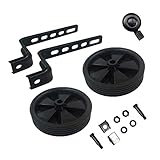 HuWay Training Wheels for Children's Bicycle stabiliser (for 12 14 16 18 20 inch Bike) (Black)