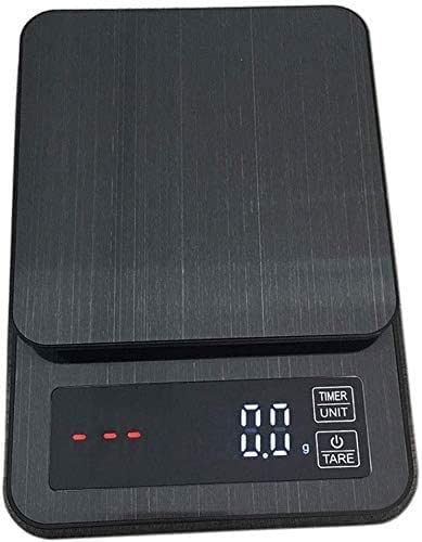 Electronic Scales Digital Kitchen Scale Drip Coffee with Timer 5kg/0.1g Food Tare Function