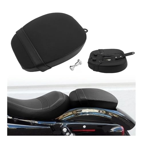 Coussin de selle passager moto pour Sportster 48 72 Noir