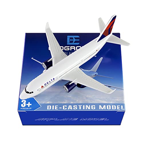 Modelo de avión Delta Plane miniatura metálica coleccionable con soporte 3