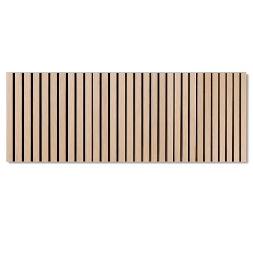 danhol® Paneles Decorativos, Cabeceros Cama de 150, 140, 135, 90 Cabezal Cama, Cabecero Modernos, Listones de Madera, Insonorizacion Acustica, Entrada Recibidor, Decoracion Pared Salon (Roble)