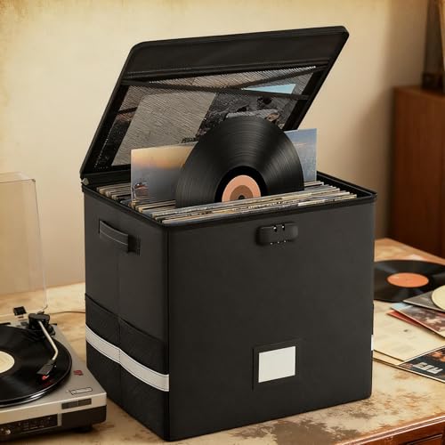 Caisse de rangement pour disques contre le feu et l'eau pour documents et photos - 4