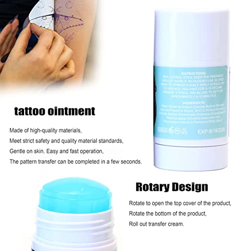 Tattoo Transfer Cream, Clear Tattoo Patterns Temporary Tattoo Supplies Accessories 60G Tattoo Transfer Print Gel Long Lasting Tattoo Transfer Stick Ointment For Professional Body Art Painting. #TOP2