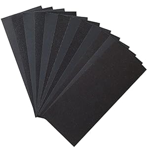 Smukdoo Wet and Dry Sandpaper,12 PCS 400 to 1500 Multi Grit Sand Paper for Wood Furniture,Finishing Metal Sanding and…