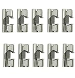 ED ltd. Set of 10 Add On Soft Close Cabinet Hinge Adaptor 110° Cupboard Door Click Slide for Lama Salice Hinges