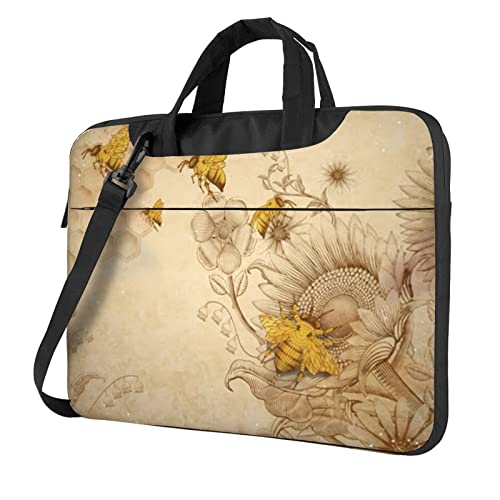 Sac ordinateur portable abeilles sauvages à bandoulière pour un transport quotidien chic