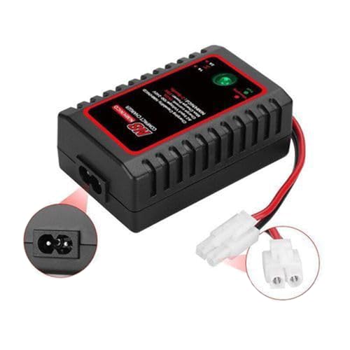 Chargeur intelligent NiMh pour batteries 2-8 S pour véhicules radiocommandés, bateaux, pelleteuses avec connecteur standard et mini tamiya pour batteries 2,4 V 3,6 V 4,8 V 6 V 7,2 V 8,4 V 9,6 V