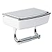 Delta Porter Polished Chrome Toilet Paper Holder with Mobile Phone Storage