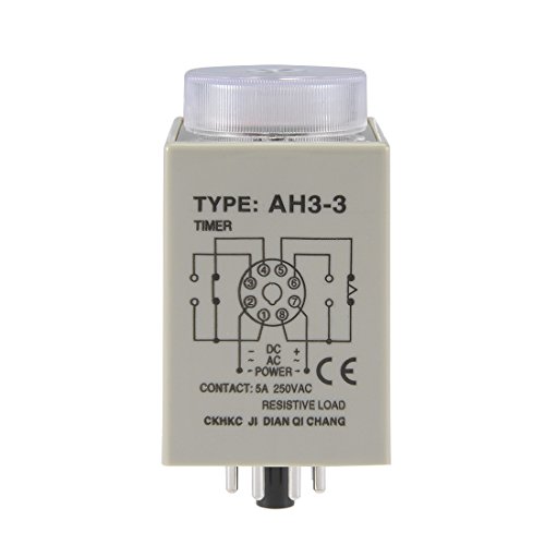 Uxcell® Ac110V 10M Time Range 8 Terminals Adjustable Delay Timer Time Relay Ah3-3 #TOP2