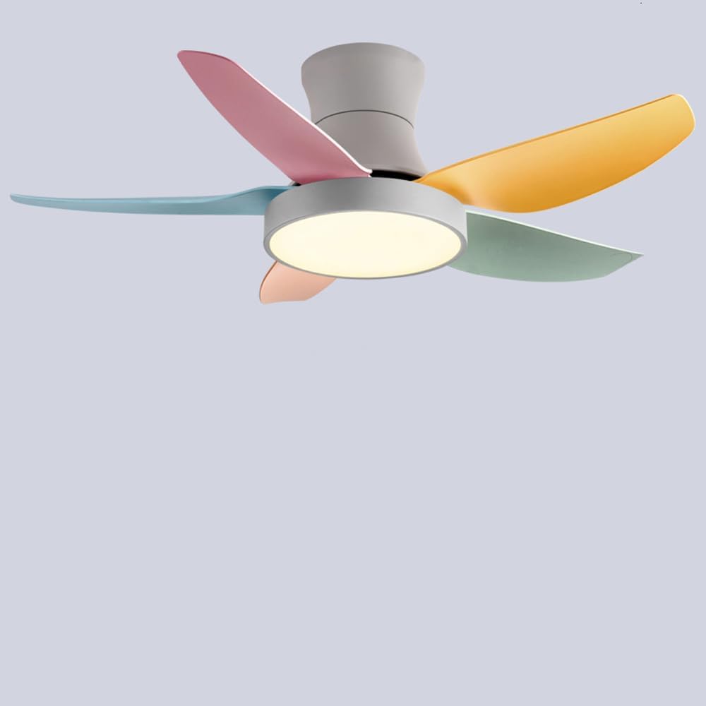 Ceiling Fans with Light 45In Farmhouse Large Ceiling Fan Gray Modern Ceiling Fan with Light 5 Blades 3 Color LED Ceiling Fan Lights Reversible 6 Speeds Remote Control Ceiling Fans with Lights