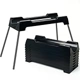 RV Sewer Hose Support,Sewer Hose Drain Support Kit,9 different heights Works Over Uneven Terrain For Increased Drainage,Adapts to a 10ft,15ft or 20ft Sewer Hose Kit,Black-20Ft
