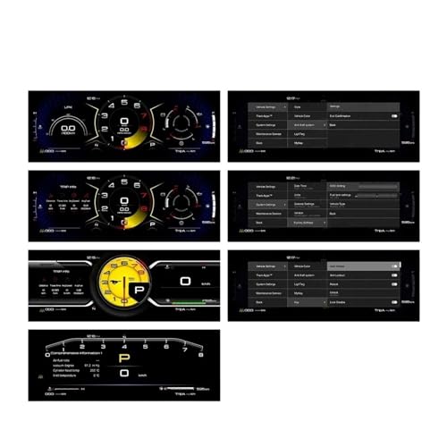 Velocímetro multifuncional Ford Mustang 2015-2023 con tablero LCD digital 6