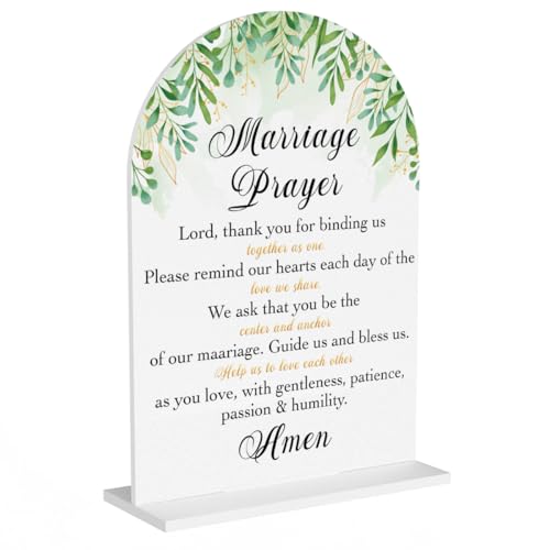 Marriage Prayer Sign, Wedding Engagement Bridal Shower Christian Religious Decor