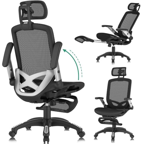 GABRYLLY High Back Mesh Chair with Footrest
