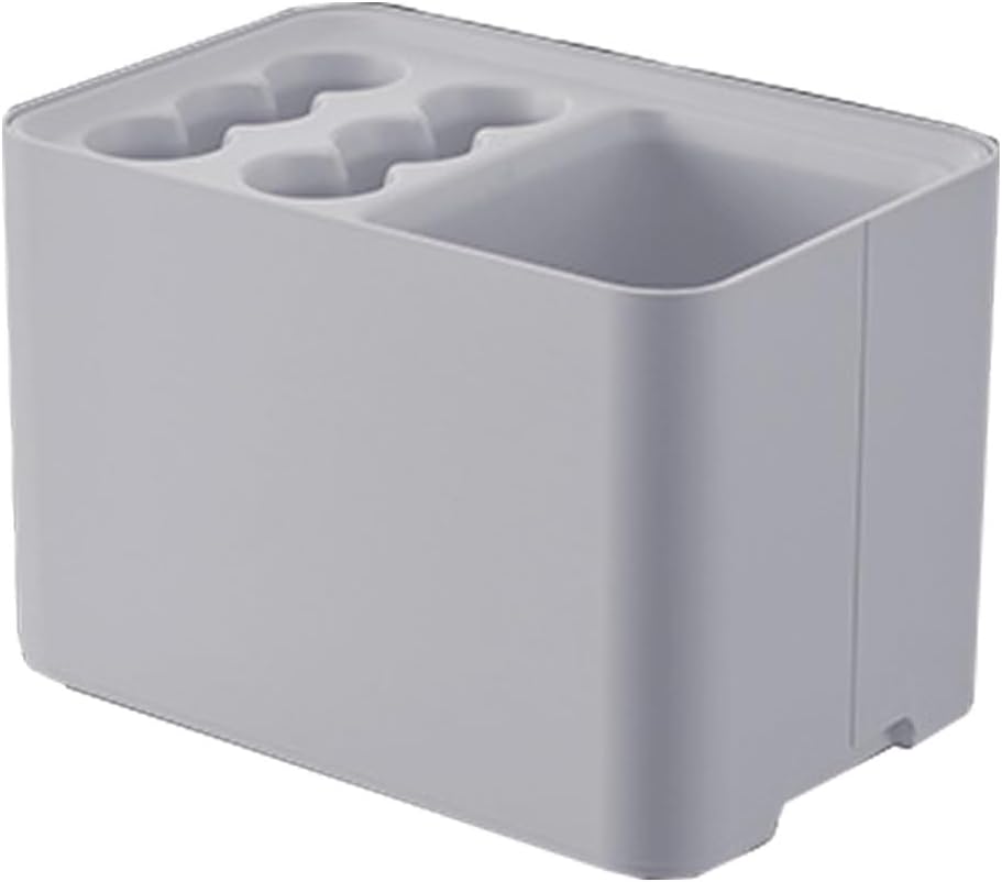 10-Hole Indoor with Drip Tray - Stylish Gray Umbrella Holder for Cafes, Supermarkets, and Home Storage Solutions