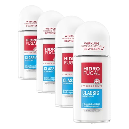 Deodorant Hidrofugal Classic protection pour le sport et le travail au quotidien lot de 4