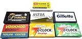 Astra-Derby-Voskhod 40 Quality Double Edge Razor Blades Sampler (7 different brands)