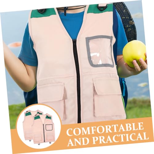 Tank Top 2pcs Outdoor Adventure Vest Tank Tops Kidcore Clothes Clothing Stage Performance Vest Camping Kid Vest Kids Outdoor Exploration Vest Fabric Camping Equipment Light Child2