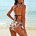 Tomato Ketchup Red Print Bikini Sets for Women, Two Piece Swimsuit Bathing Suit for Women Triangle Bikini